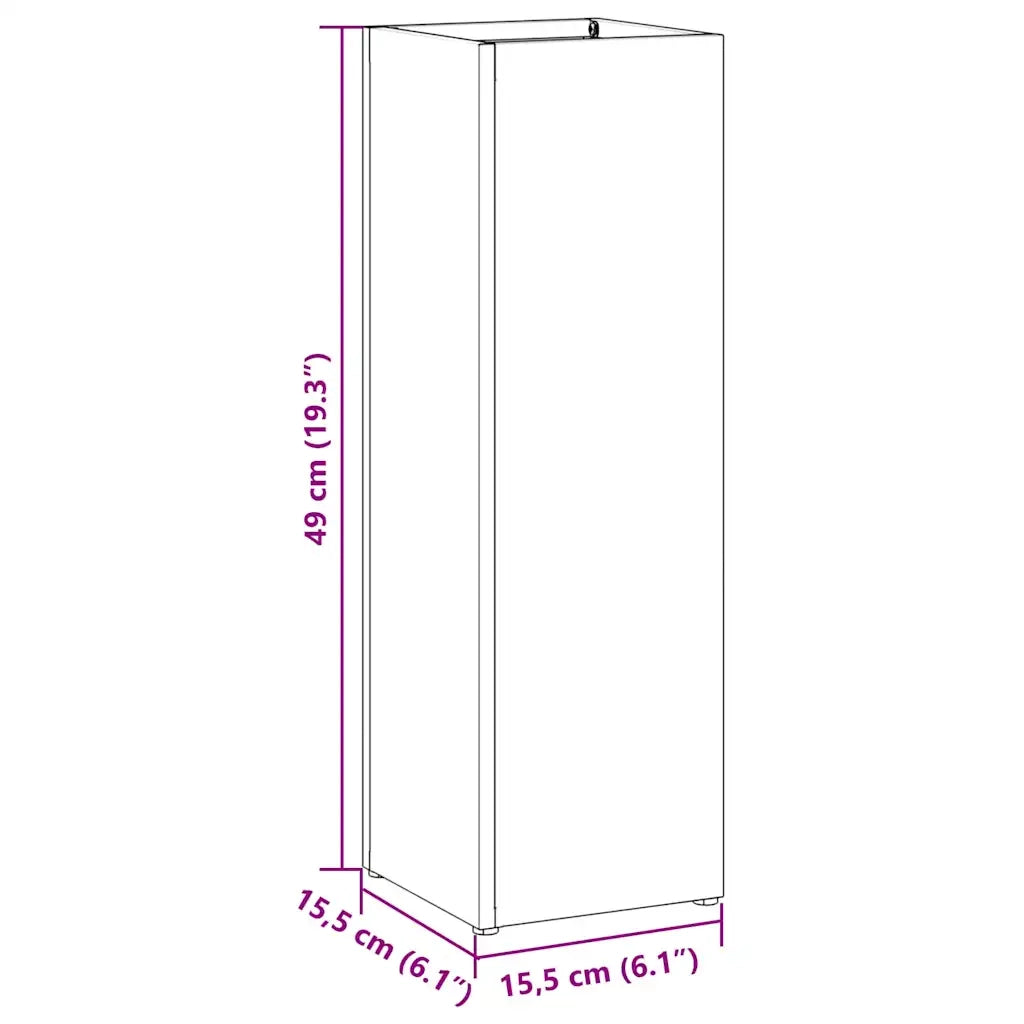Supporto per Ombrellone Senape 15,5 x 15,5 x 49 cm Metallo 868485