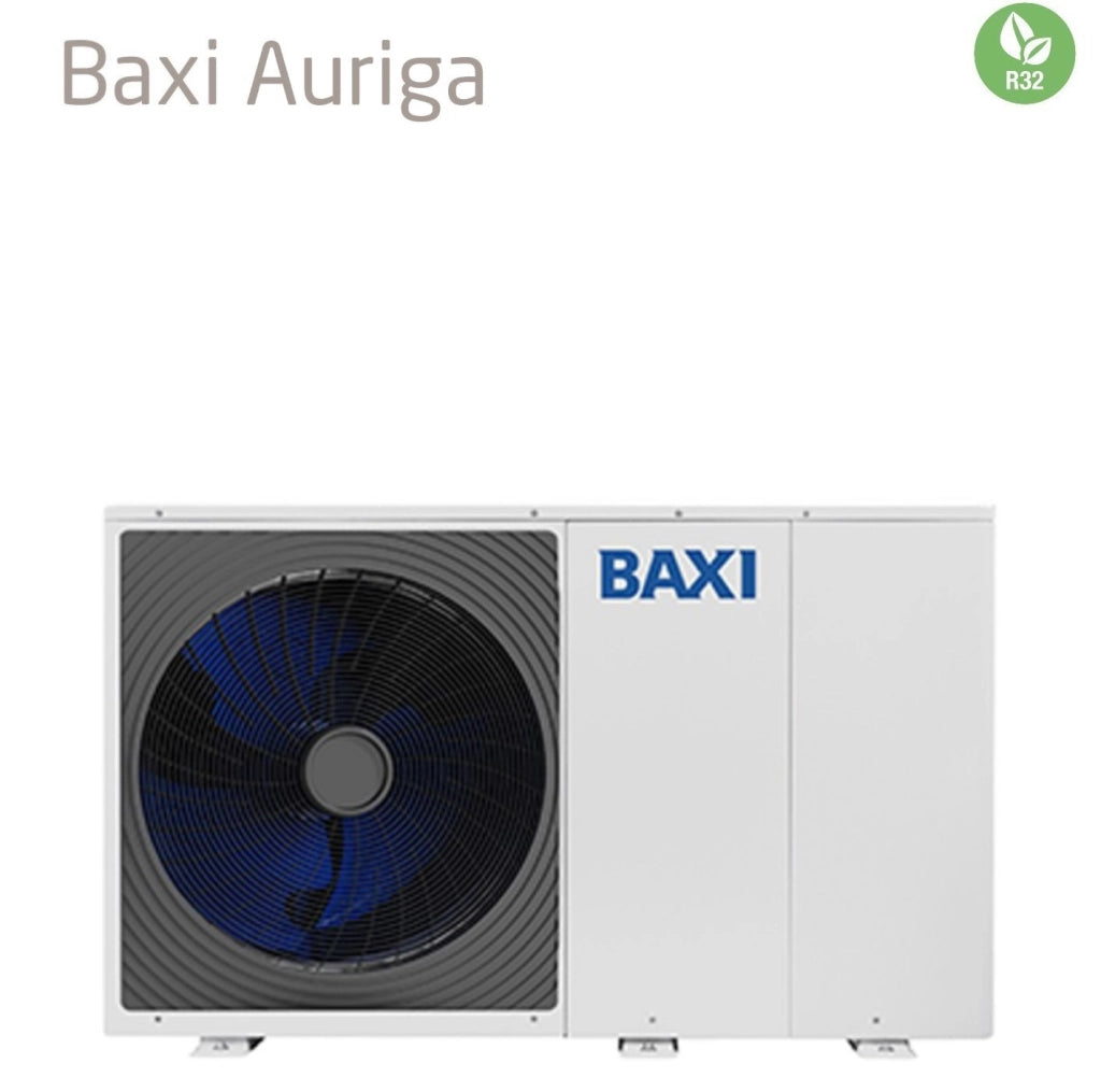 Pompa di Calore Aria-Acqua Monoblocco Inverter Baxi AURIGA 6M-A R-32 Monofase A7794571 con Pannello di Comando Remoto Incluso - Novità