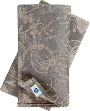 Servette a Fioretti - 100% Lino - 47x47 cm - Set di Tovaglie da Cucina - Decorazione da Tavola