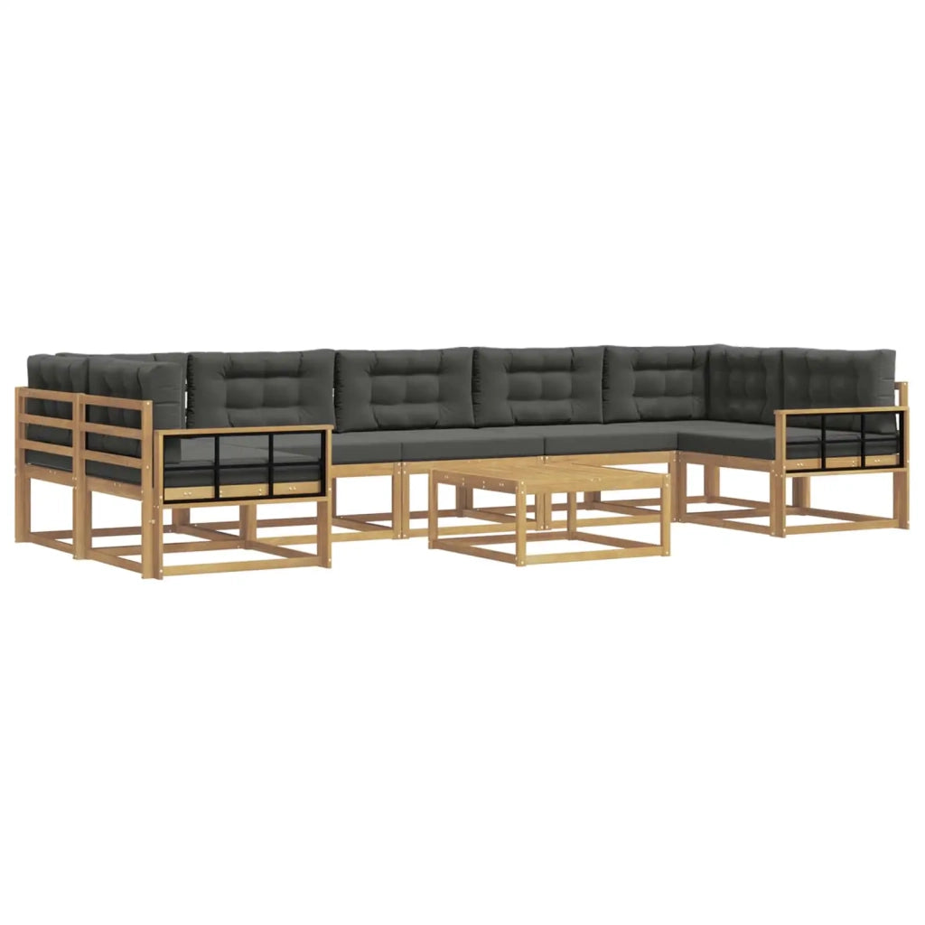 Set di divani da esterno 6 pz Bianco e Antracite 3386211