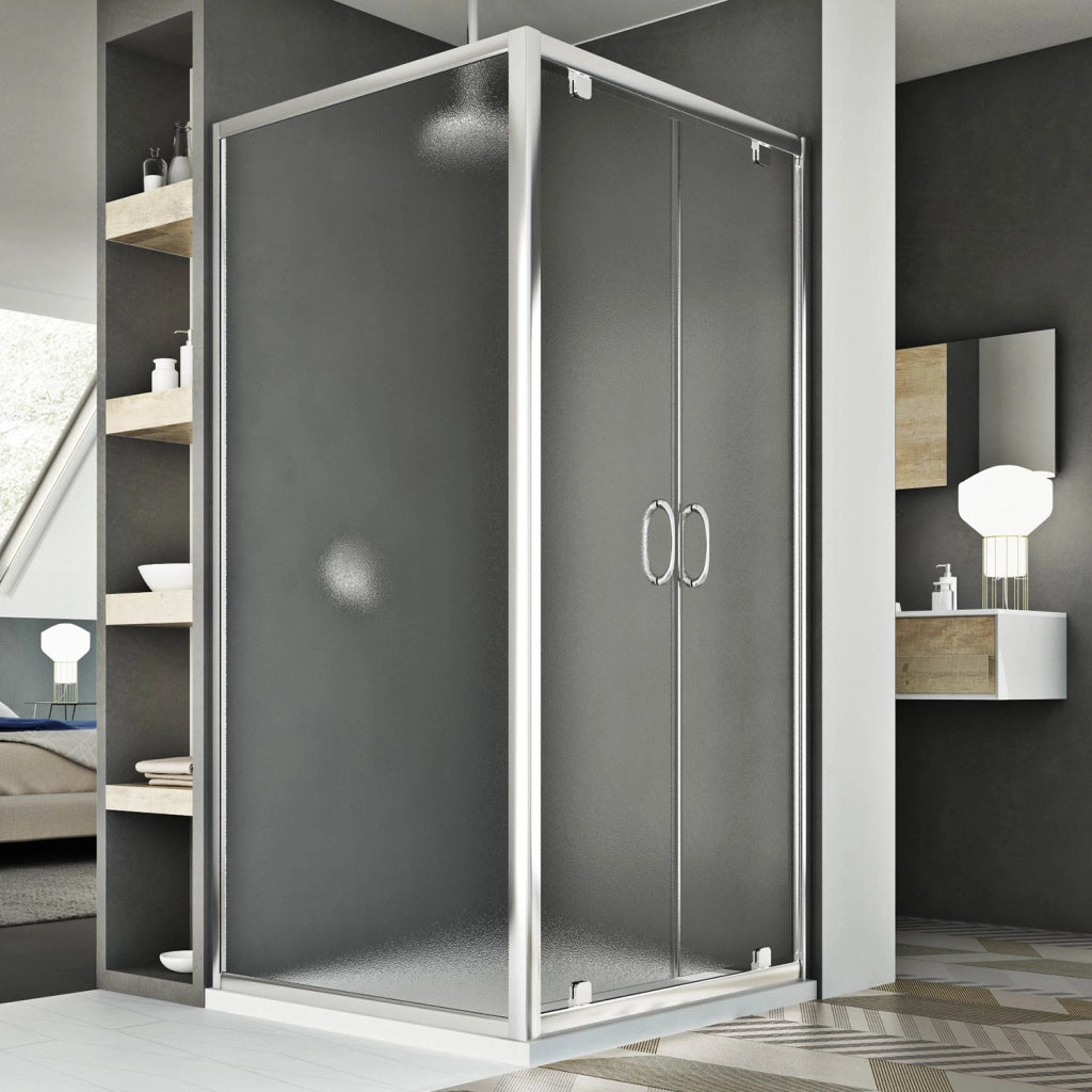 Box Doccia 70x120 AP. 120 CM H185 stampato C mod. Sintesi Duo 2 Ante