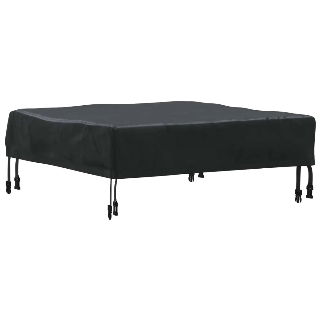 Copertura Tavolo Tinta unita Nero 82 x 82 x 15 cm Tessuto