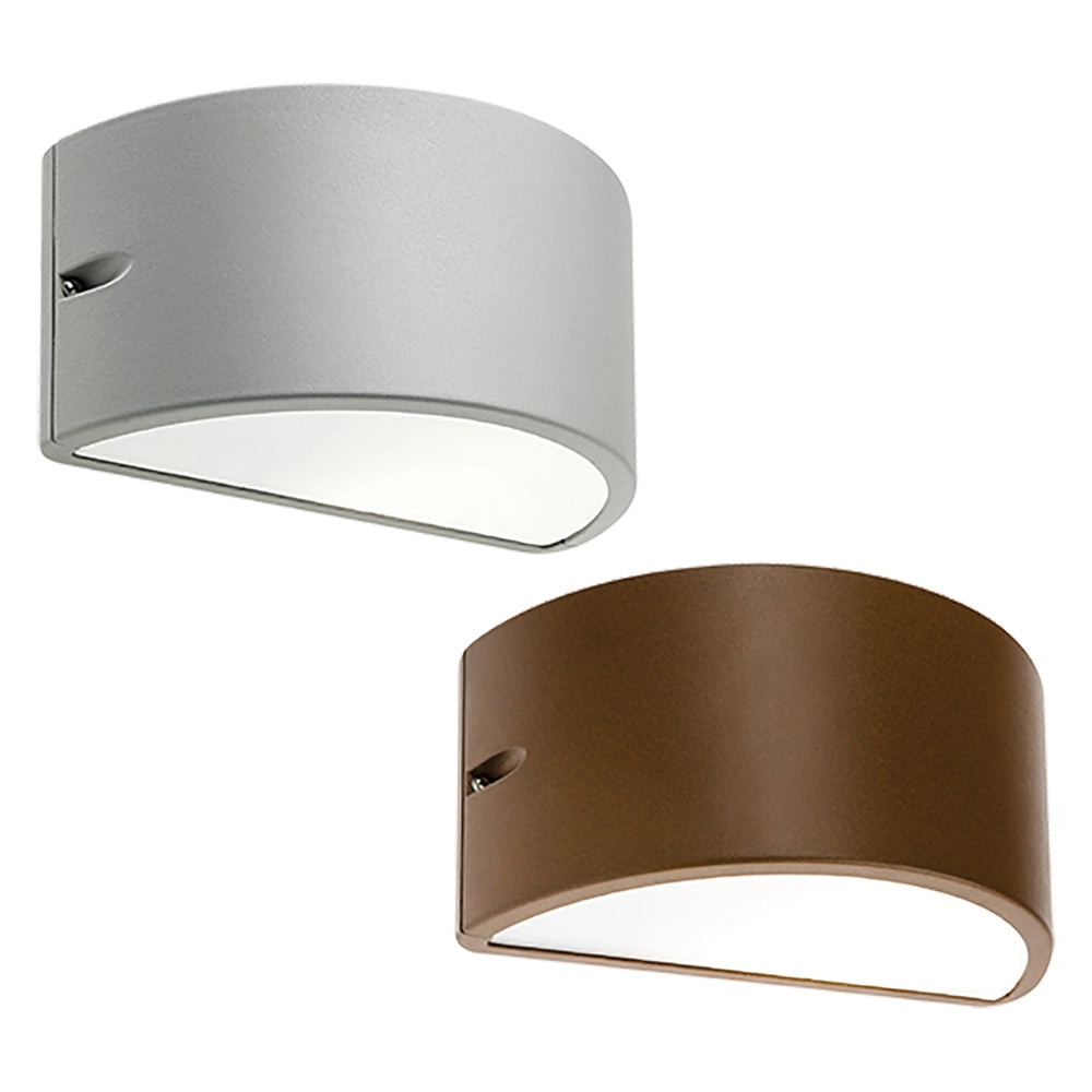 1pz applique 'umbe' 60 w - cm 25 x 12 x 13 corten codice 8042534 cod:ferx.8042534nlm