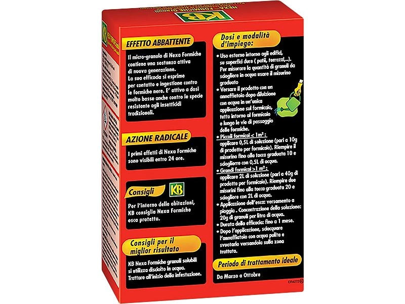 Insetticida Nexa formiche granuli per formicai 250g e 800g KB - 800 g
