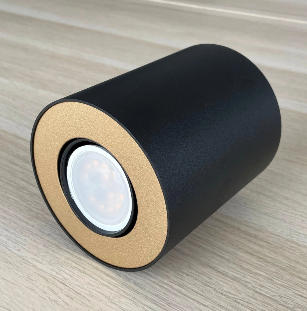 Spot plafone Nowodvorski SET nero/oro GU10 1x10W 8901