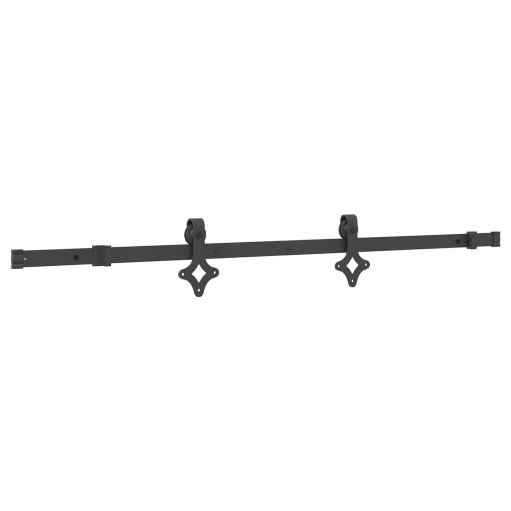 Porta scorrevole NARVIK Naturale e Nero 85 x 210 cm (152,5 cm) 3445228