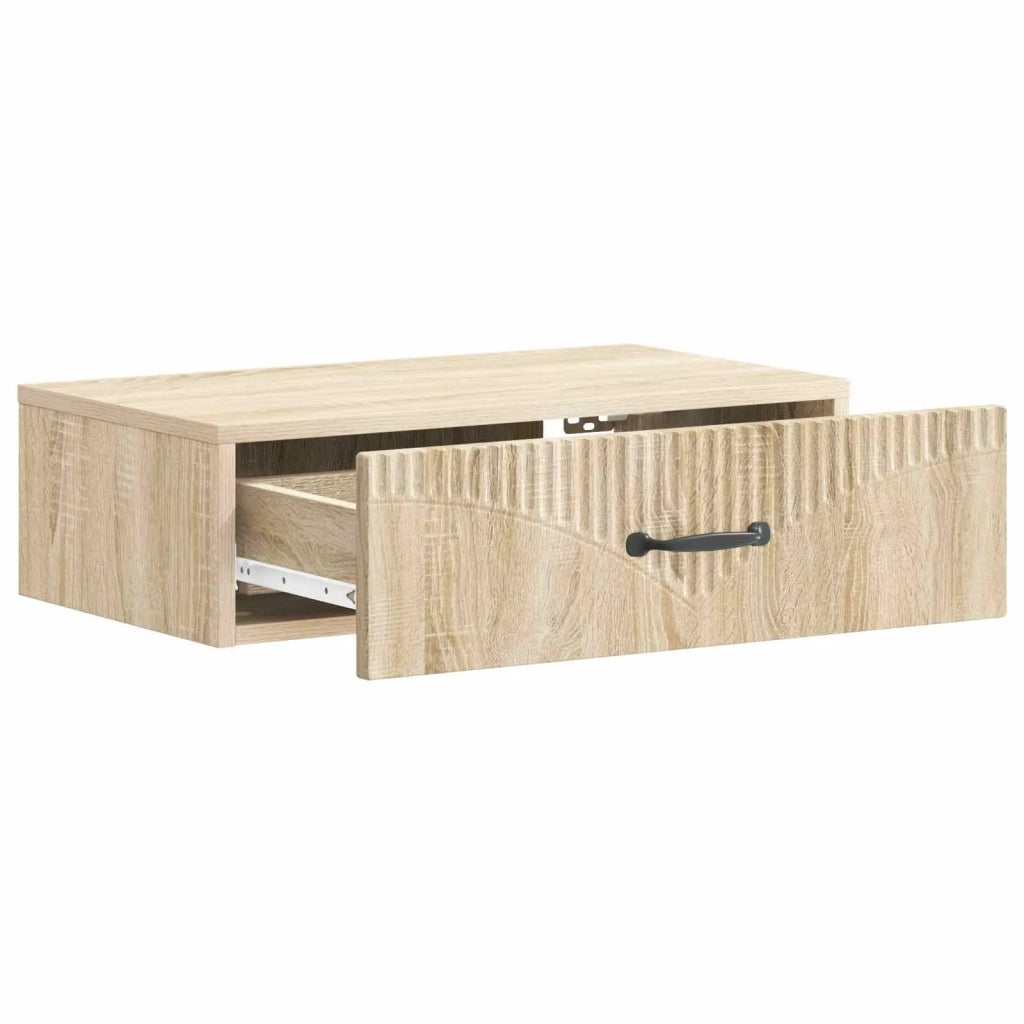 Tavolino da Parete Laterale | Tavolo laterale | Tavolino Rovere Sonoma 59 x 34,5 x 17 cm