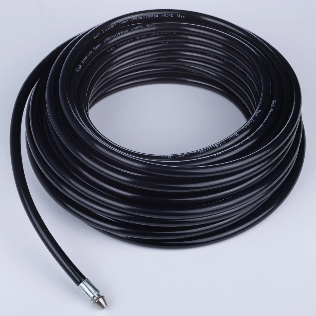Tubo di Pulizia per Fognature 20m – Compatibile con Idropulitrice Kärcher K2–K7 | Pressione 160 Bar, Temperatura 60°C