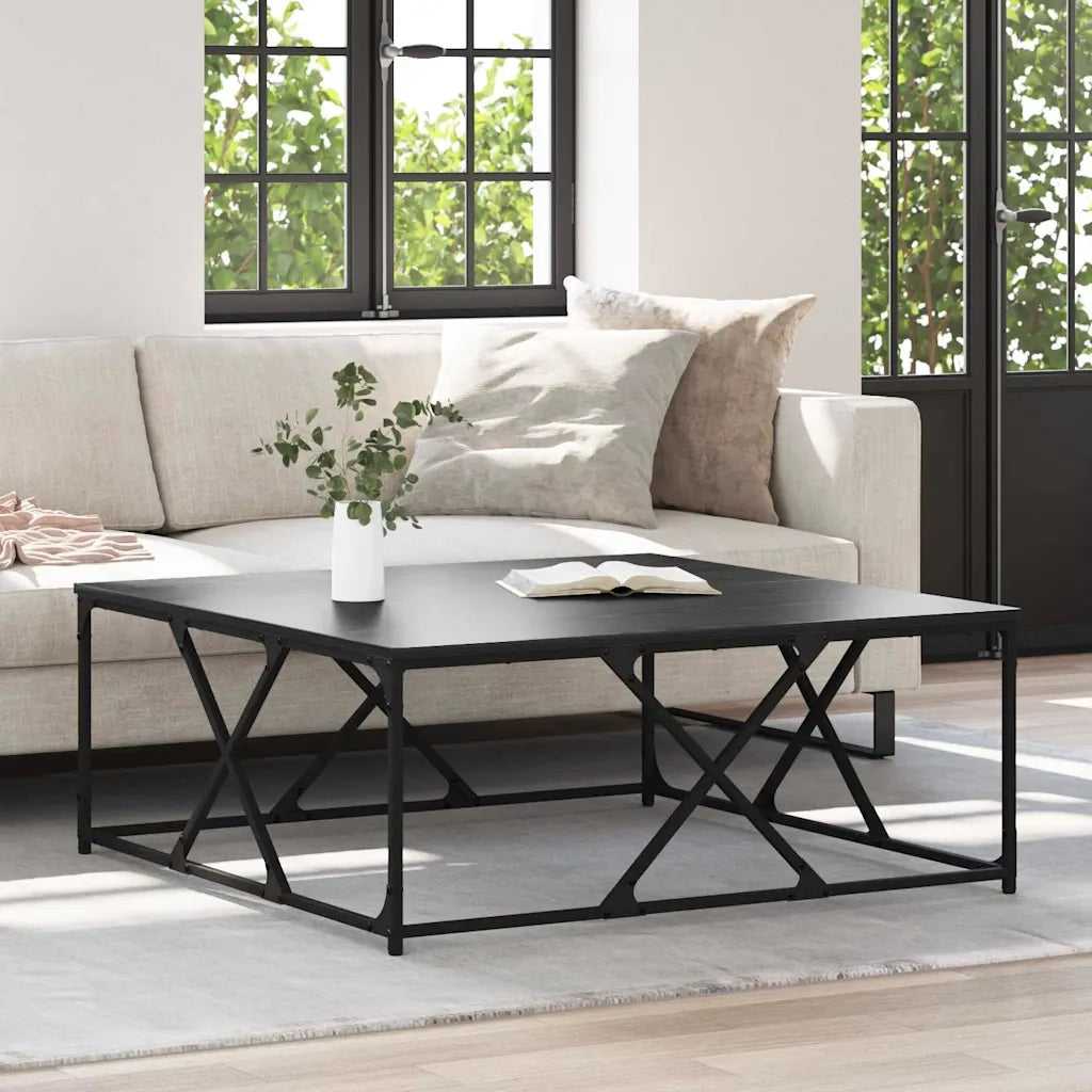 Tavolino da salotto | Tavolino da caff¨¨ | Tavolino da Soggiorno Rovere Nero 100 x 100 x 40 cm