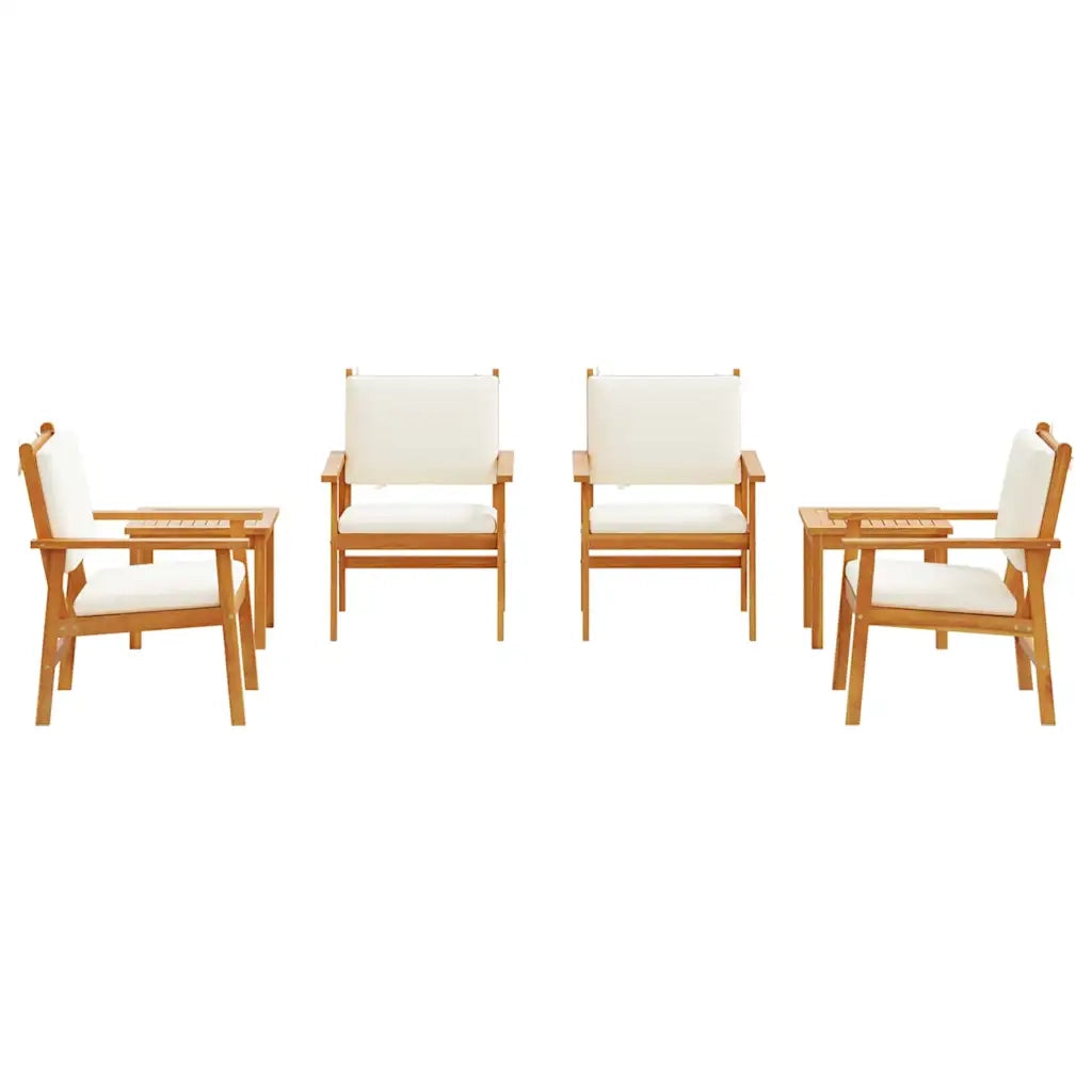 Set Divano da Giardino 6 pcs Marrone Legno di Acacia Massello 3331815