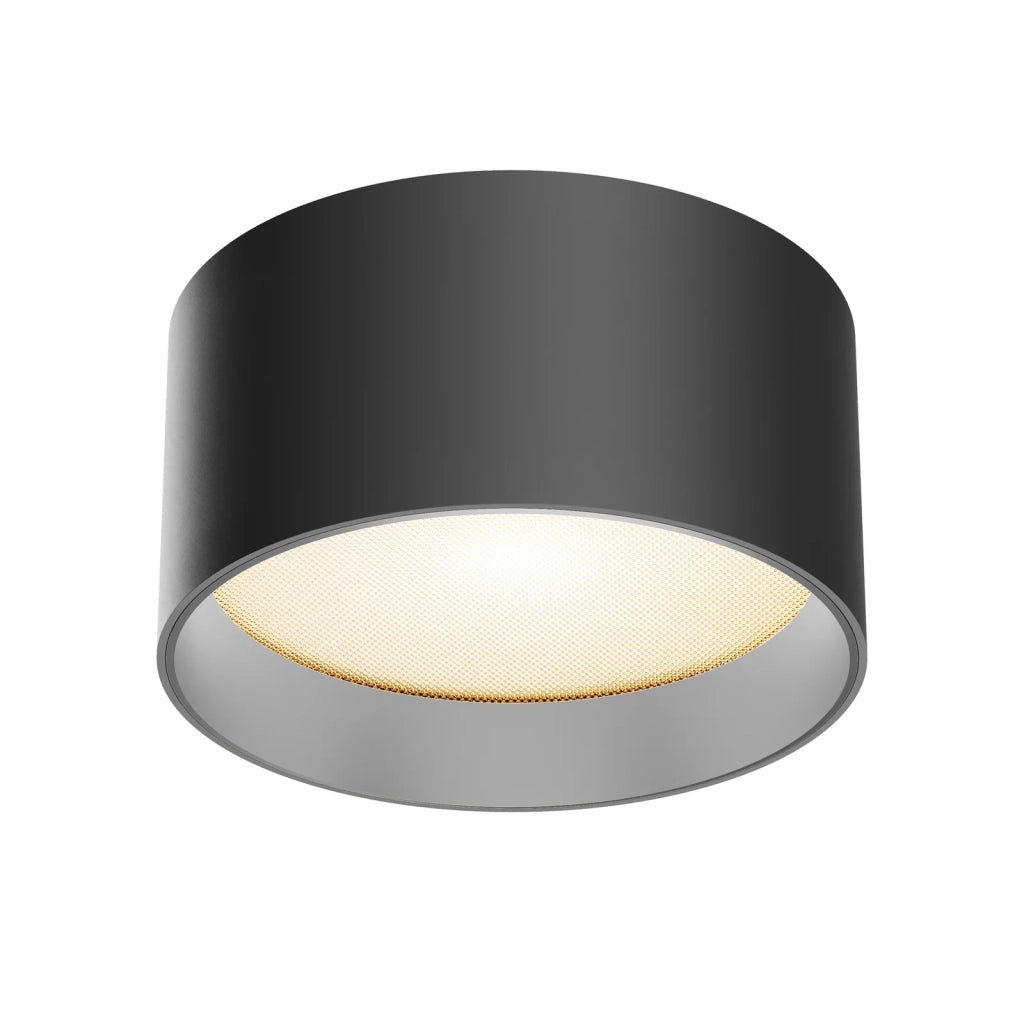 Maytoni Lampada da soffitto moderna Vega 1 luce LED integrato nero alluminio