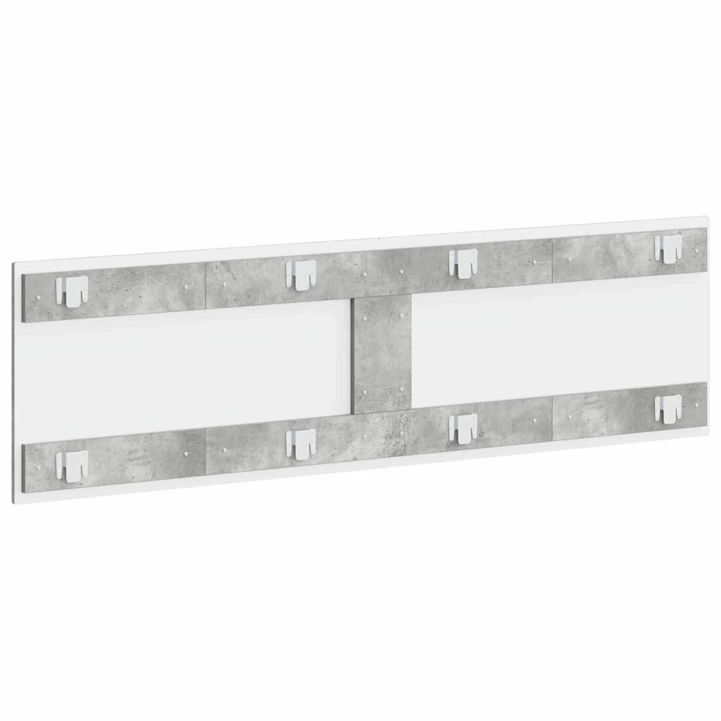 Testiera da Muro ZWOLLE Grigio Cemento Legno ingegnerizzato 896498
