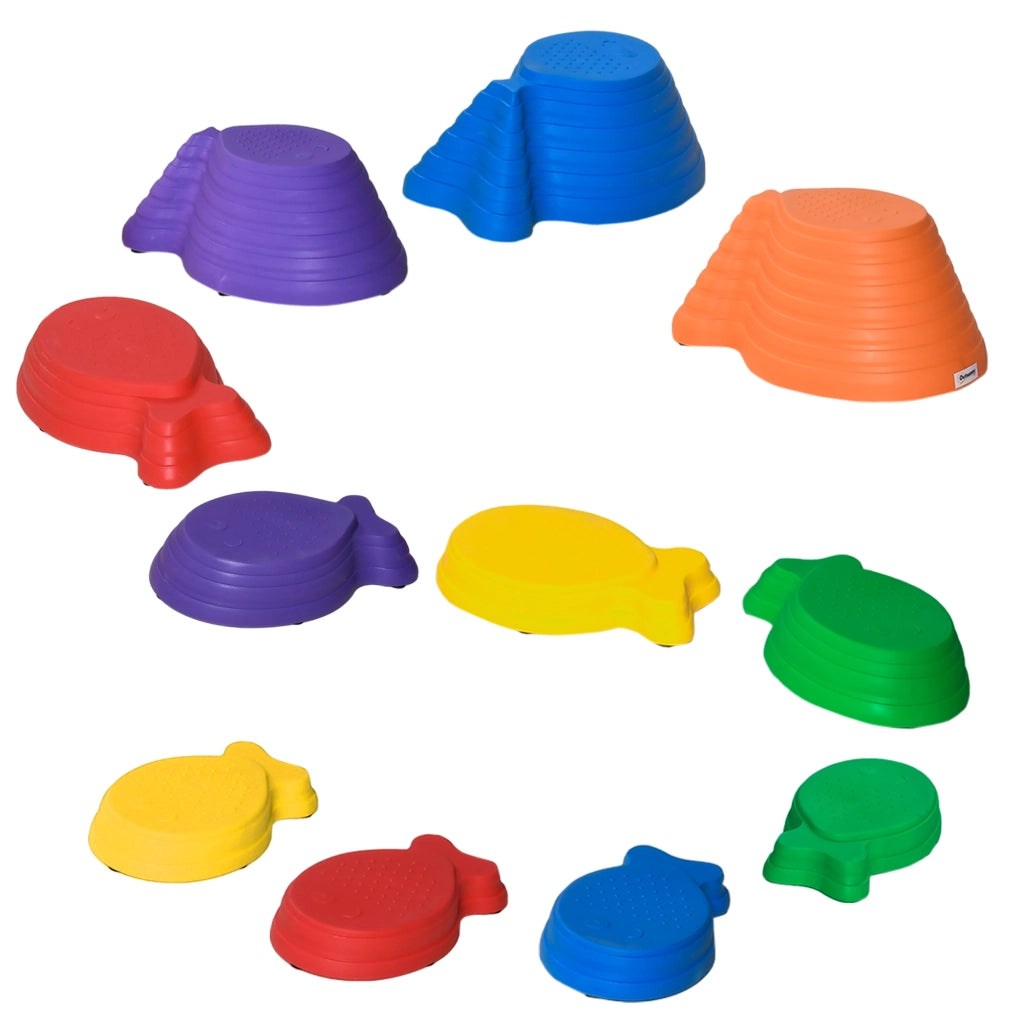 Pietre per giardino ¨C Minimal ¨C 11 pezzi, impilabili, antiscivolo, 100 kg