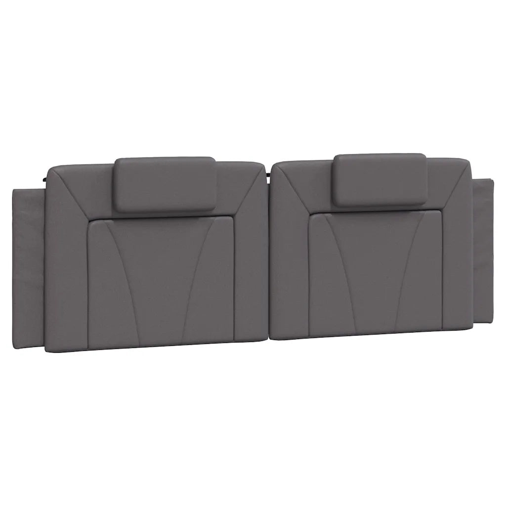 Giroletto Viana senza Materasso-Struttura Letto Grigio 160x200 cm in Similpelle