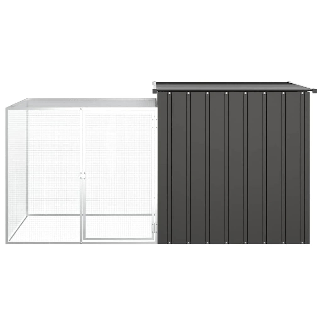 Gabbia per polli 200 x 91 x 100 cm acciaio zincato antracite 02_0041655