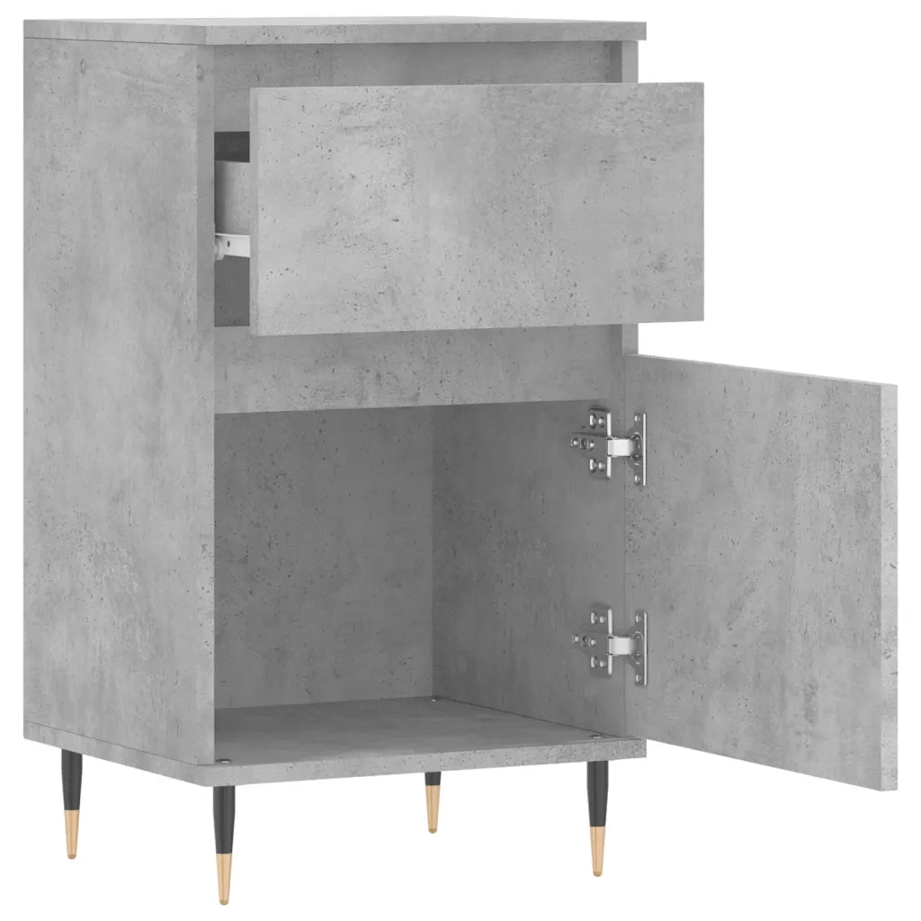 Credenza | Madia | Buffet da pranzo | Armadio da pranzo Grigio Cemento 40x35x70 cm in Legno Multistrato