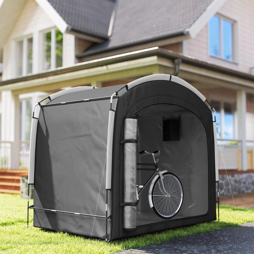 Copertura per Biciclette Portatile ¨C zephmum ¨C Nero 220x150x195 cm