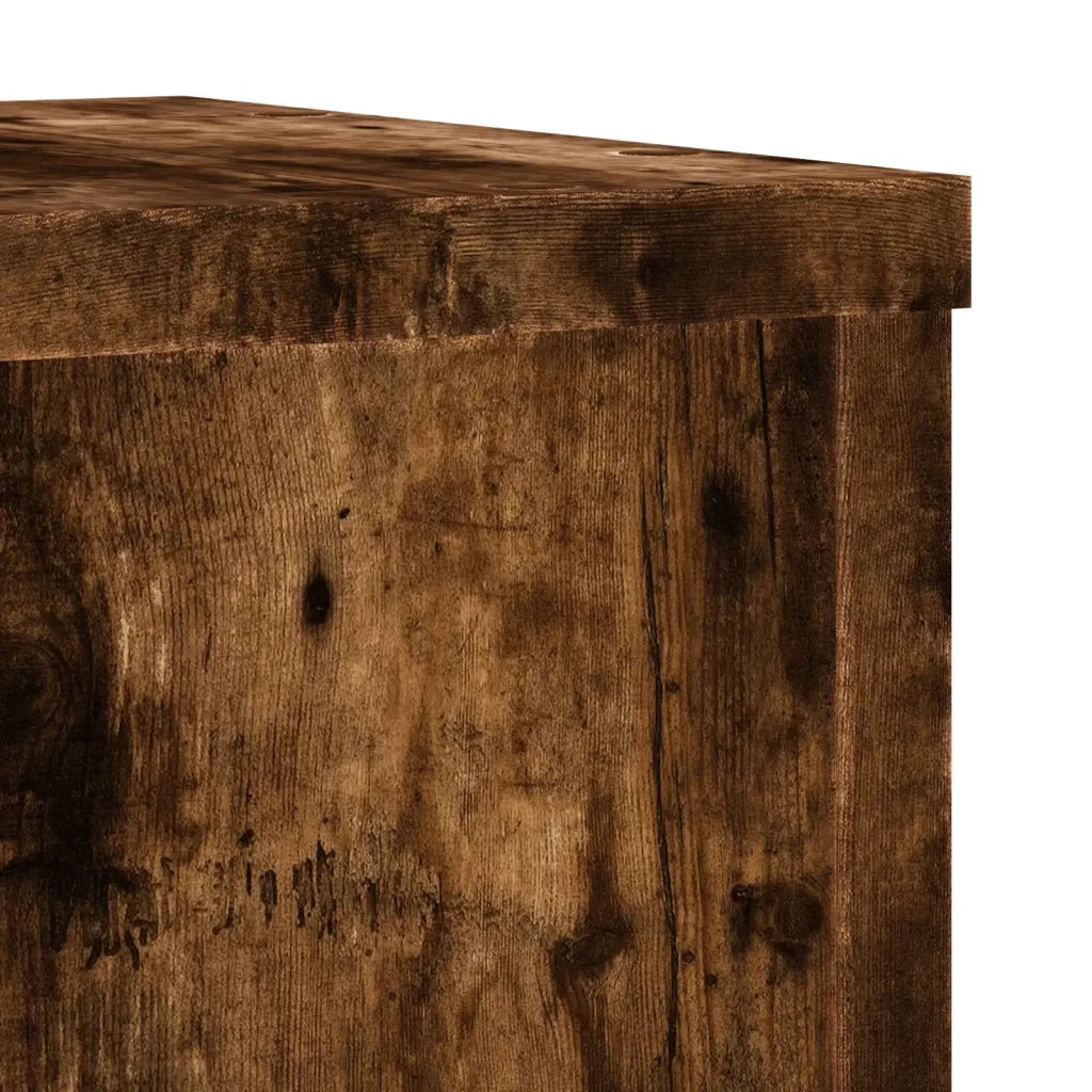 Supporti per piante | Sostegno per piante 2 pz Rovere 25x25x35 cm Legno Multistrato