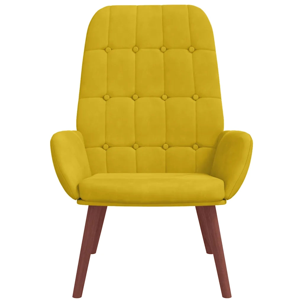 Poltrona Relax Giallo in Velluto 4102639