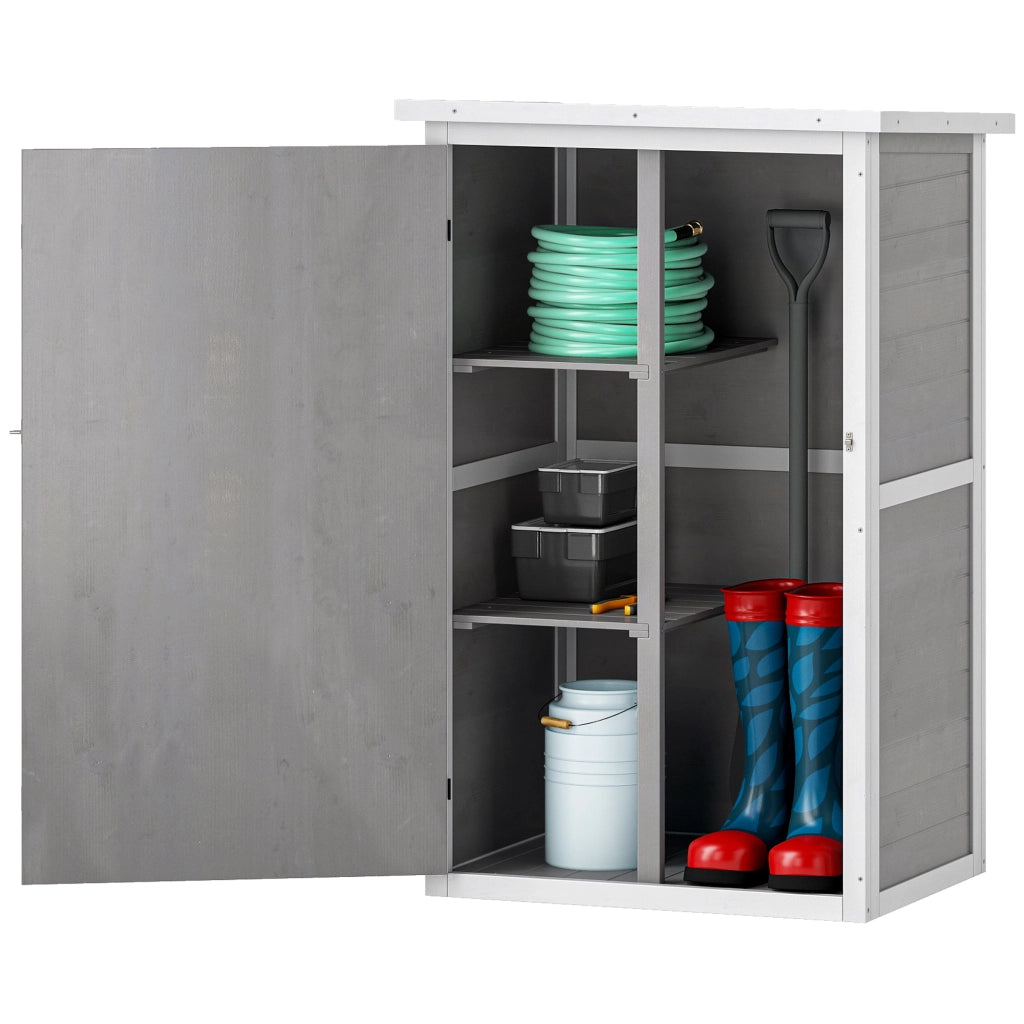 Casetta da giardino portattrezzi ¨C Xylo ¨C grigio 75x56x115cm metallo