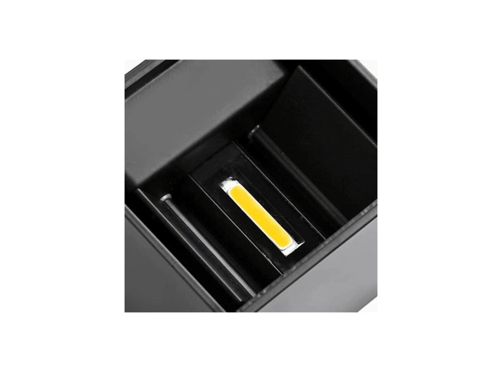Kit da 3 Lampade da Parete a LED 12W IP65 Impermeabile per Interni ed Esterni Luce Regolabile 4000K Bianco Naturale Ex Demo