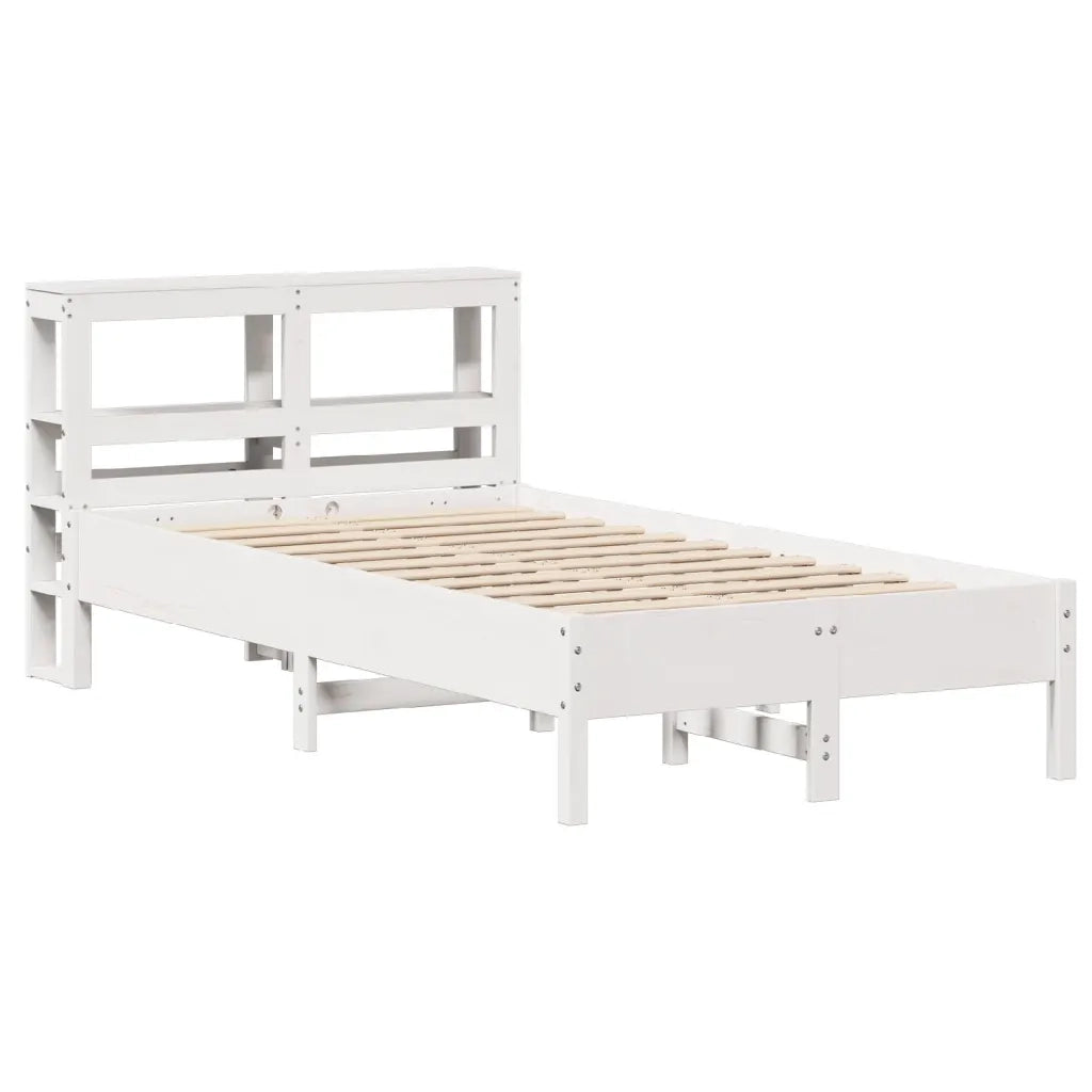 Letto senza Materasso Bianco 120x200 cm Legno Massello di Pino 3306151