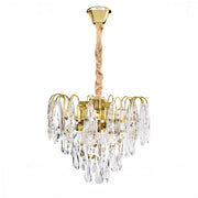 Lampada A Sospensione In Cristallo Swe078-cp 30cm Gold