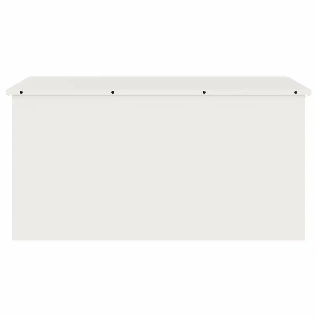 Scatola di Stoccaggio Esterno Bianco 100 x 50,5 x 50 cm Acciaio 874561