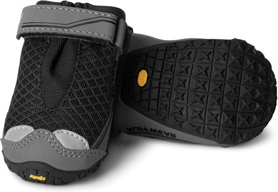 Scarpe da Cane Tutoterritorio per Cani di Medie e Grandi Taglie - Misura 70 mm/275 in - Nero Obsidiana - Grip Trex