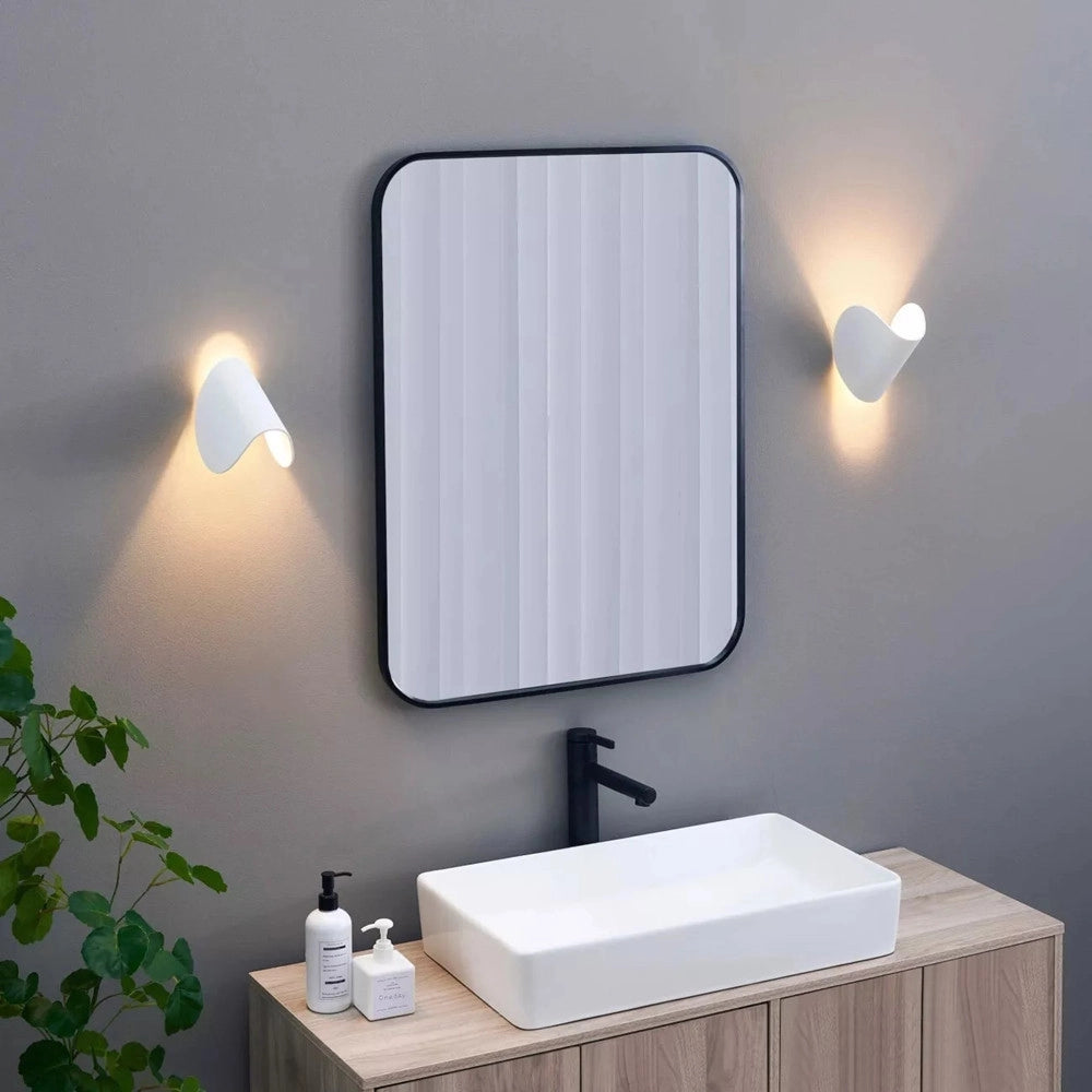 Trade Shop - Applique Da Parete Bianco In Metallo Lampada Attacco G9 Design Moderno Ip20 32750 -