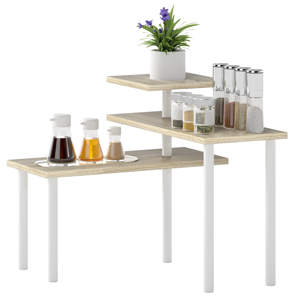 Scaffale a 3 Livelli con Ripiani Girevoli in Metallo ¨C Minimal ¨C 80x30x180