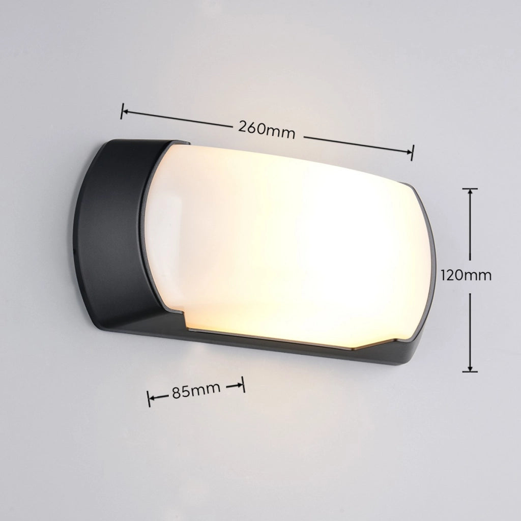 Applique da esterno CUMANA 1xE27 nera IP65 RL