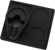 Stazione per Tampare Portafiltro 58 mm, Compact Station per Tampare, Mat per Tampare con Portafiltro Standard, Supporto per Tampare, Nero