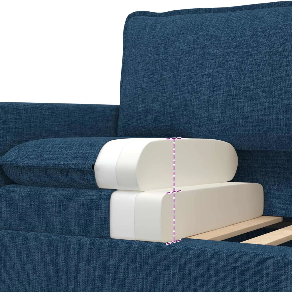 Divano Blu Tessuto 42028796