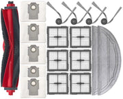 Accessori set - 18 pezzi - Adatto per Robot aspirapolvere - 1 Borstello principale, 2 Pannelli aspirapolvere, 4 Borstelli laterali, 6 Filtro HEPA, 5 Sacchi aspirapolvere