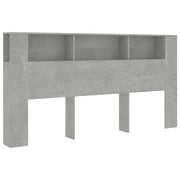 Testiera | Testata con Scomparti Grigio Cemento 200x18,5x104,5cm