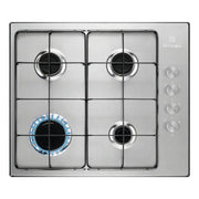 Piano Cottura A Gas Electrolux Serie 300 4 Fuochi Kgs6404Sx Slim Side (L55xP47) Inox