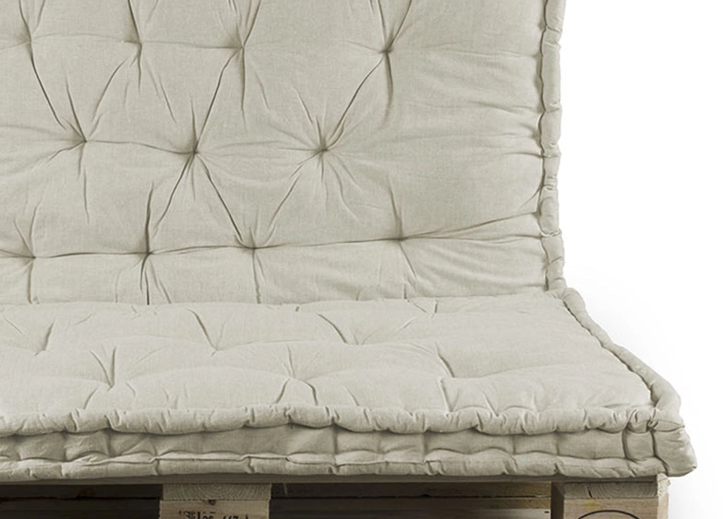 Cuscino Mattonella Per Seduta-Schienale Divani Pallet Cuscino Per Bancale 80x120 - 80x120 - Beige