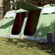 Tenda Familiare a Tunnel per 8 Persone-Tenda da campeggio Verde Impermeabile 408041