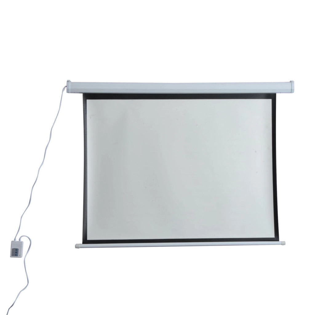 Schermo di Proiezione 84 Pollici Motorizzato Home Cinema Bianco