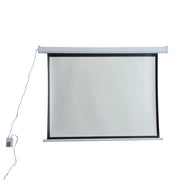 Schermo di Proiezione 84 Pollici Motorizzato Home Cinema Bianco