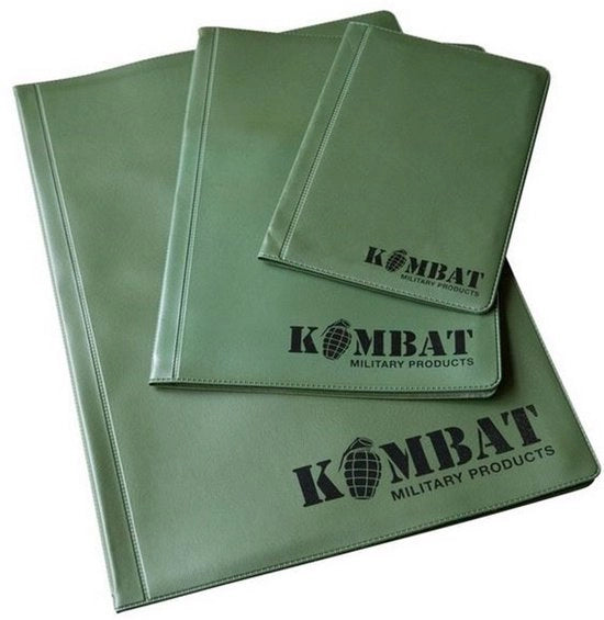 Mappe di documentazione, Mappe di ordine, Kombat / Army, Carte A4 / A5 / A6, Nirex / Dyrex, colore verde