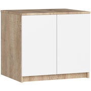 Sopralzo per armadio AKORD S60 Sonoma Quercia 60 cm 2 ante inserto frontale Bianco 60x51x55 cm