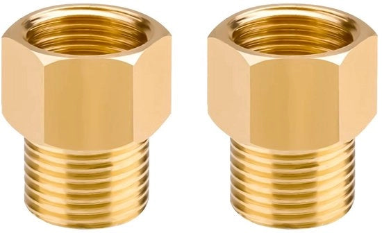 Adattatore di Gomma per Gas - Set di 2 Adattatori - Ideale per Fornelli a Gas, Caldaie e Campeggio - Colore Giallo - Connessione Sicura e affidabile