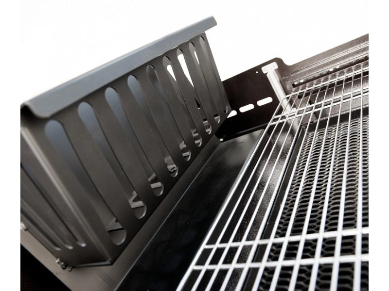 Barbecue a carbone o legna Maxi Rossofuoco 2 piani laterali