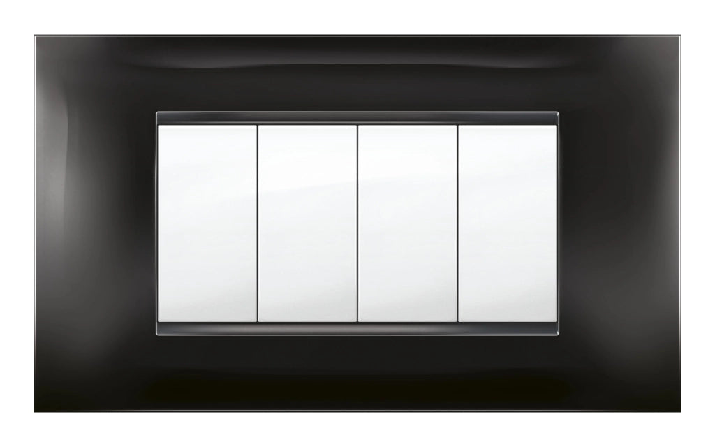 PLACCA MIVIDA PLANA NERO  4P- 1,0 pz