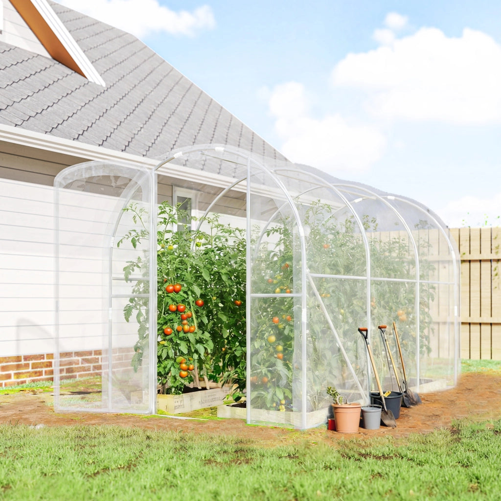 Serra a tunnel da giardino 3x2x2m ¨C Xylo ¨C 6m2 con porta e telo PE 150g/m2