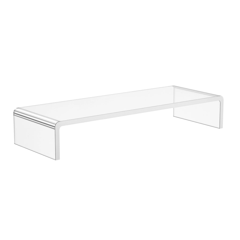 Supporto Monitor ¨C Minimal ¨C Acrilico Trasparente 53x19x9 cm