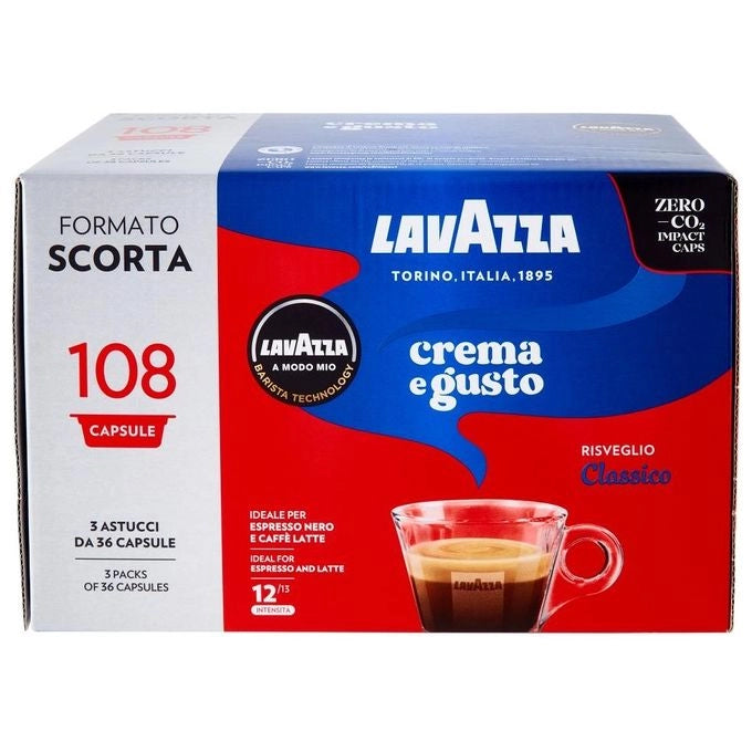 Lavazza A Modo Mio Crema e Gusto, 108 Capsule