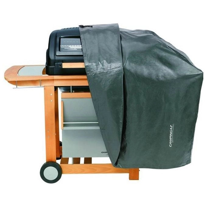 SandriGarden XL Telo di copertura per barbecue materiale esterno PVC 0,10 mm interno in fibra di poliestere 139x64x103 cm colore Nero